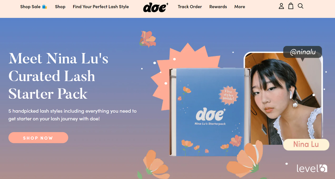 Doe Lashes Website