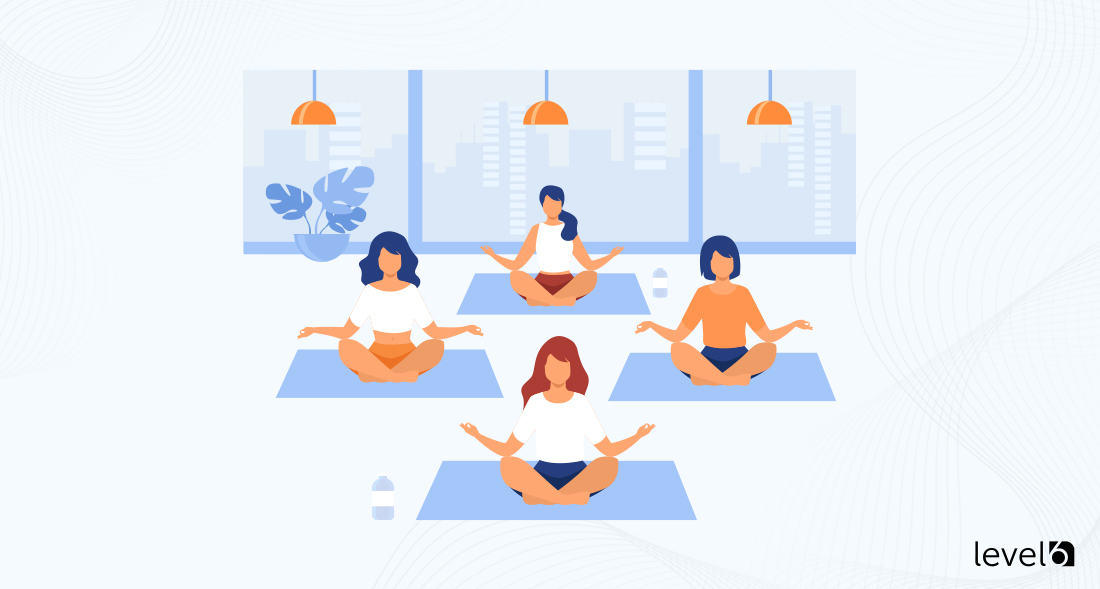 An On-Site Yoga Class