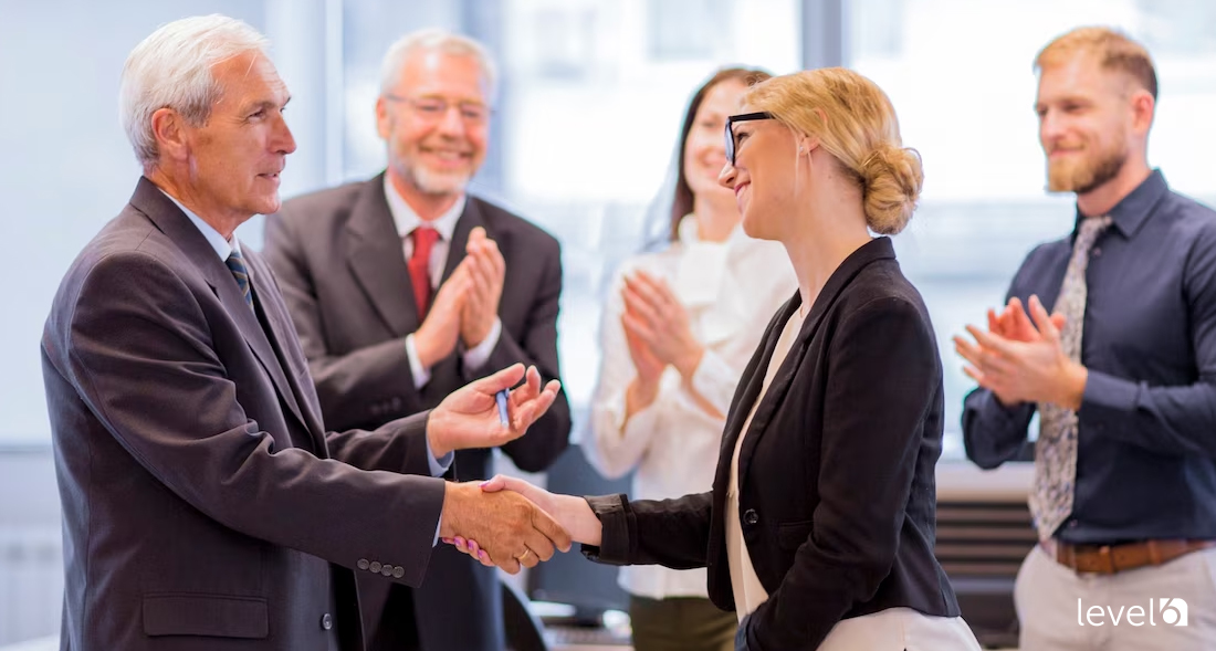 A Hard-Working Employee Being Recognized