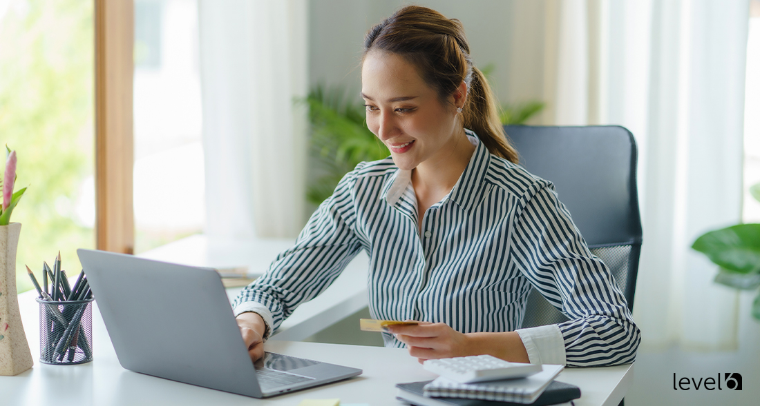 A Customer Making an Online Purchase