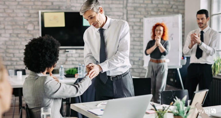 A Leader Rewarding an Employee