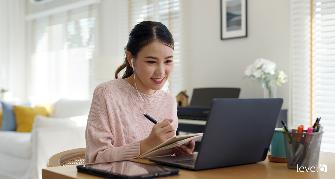 A Remote Worker Improving Their Skills