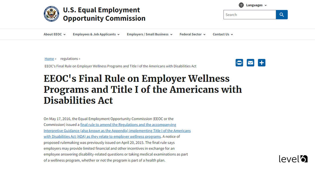 Employer Wellness Program ADA Compliance