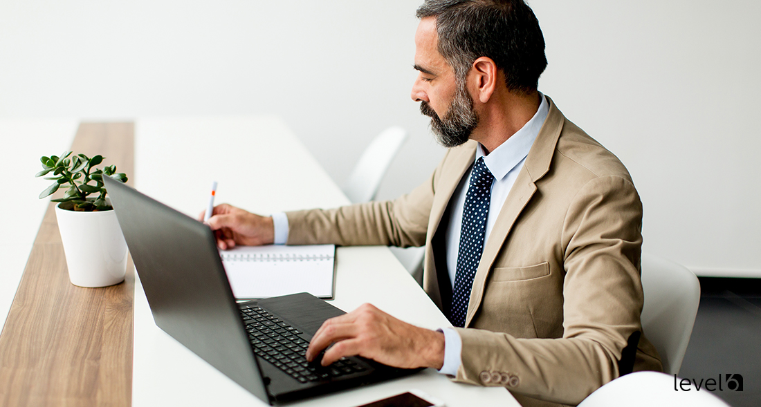 A Businessman Creating Survey Questions