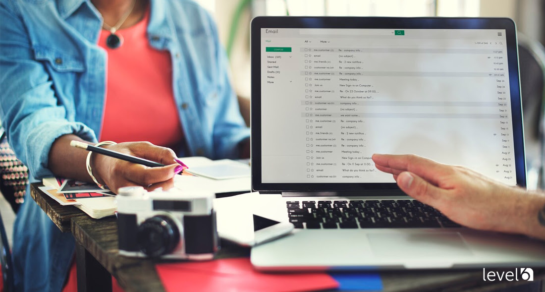 A Person Checking Their Email