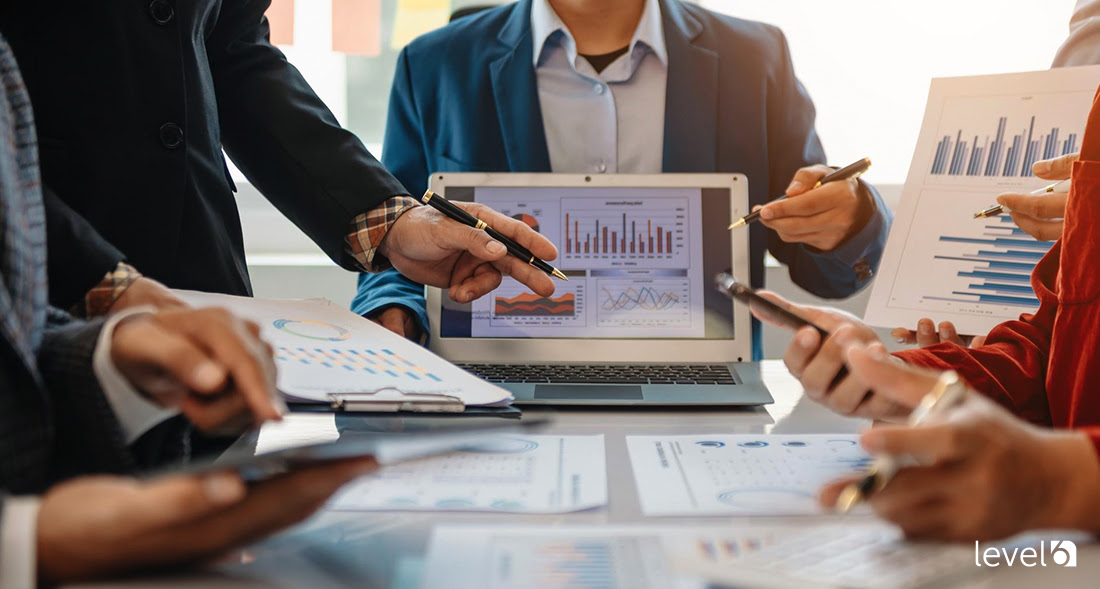 A Team Reviewing Sales Data