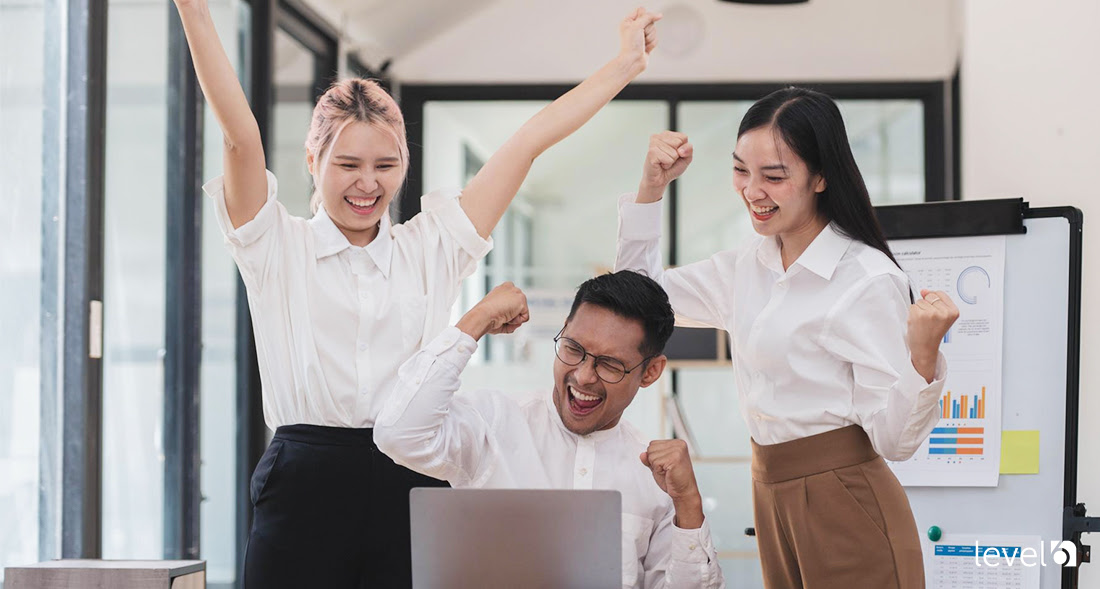 Team Members Achieving Goals