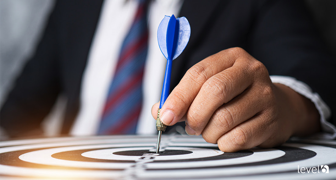 A Businessman Setting a Goal