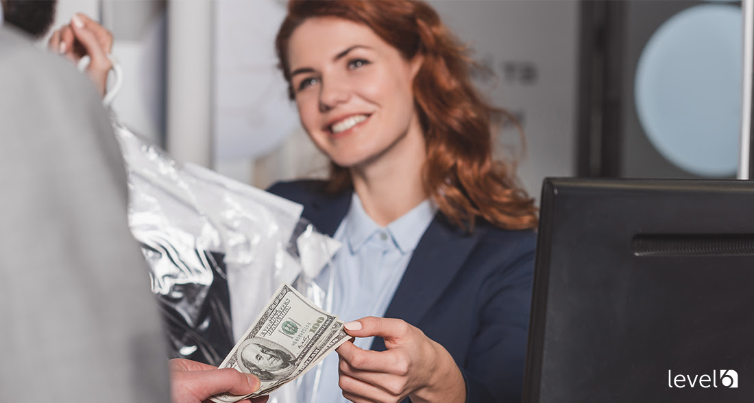 A Customer Receiving a Cash Rebate