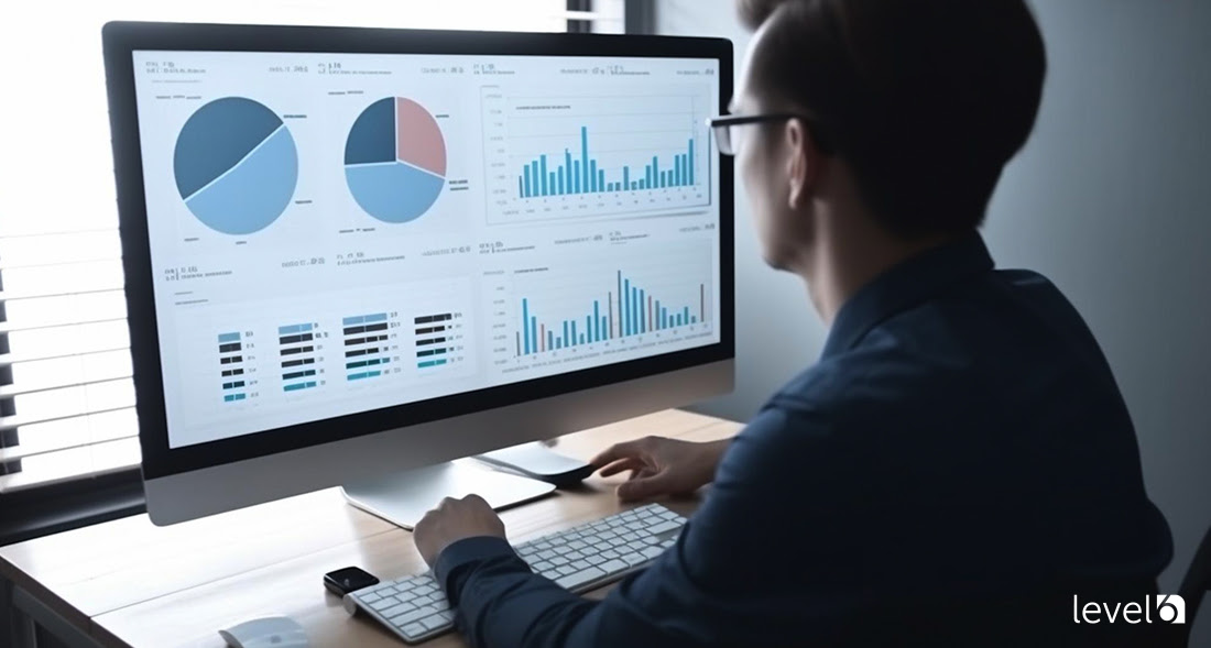 A Man Reviewing Business Data