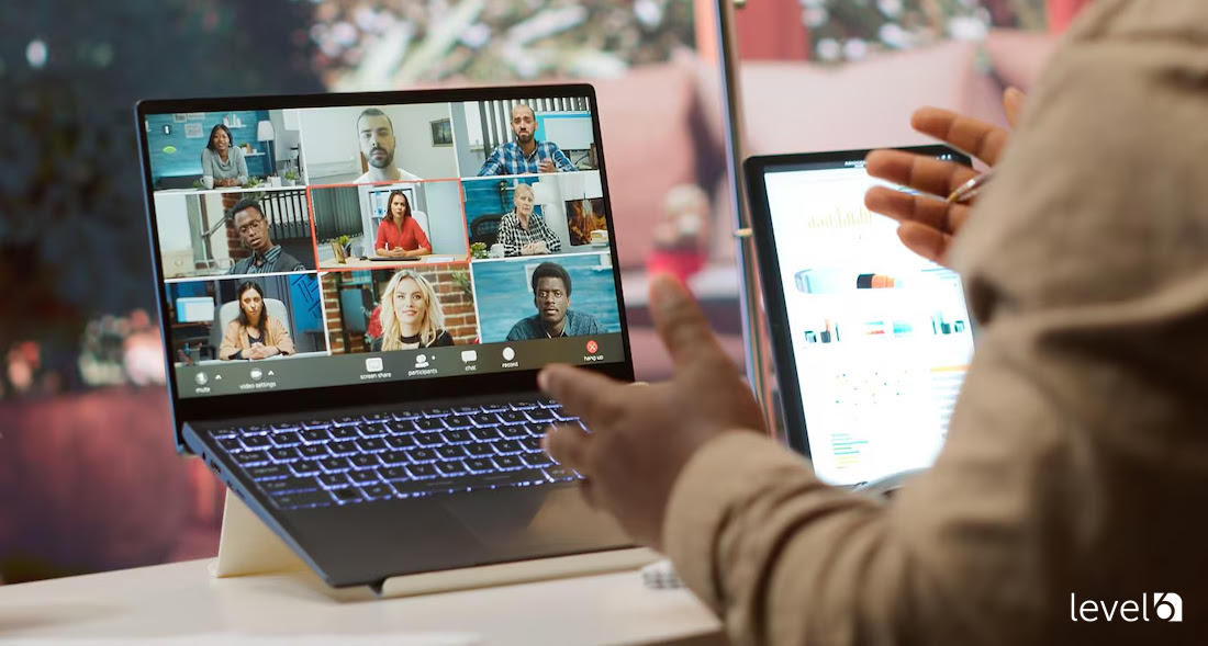 A Person Attending a Webinar