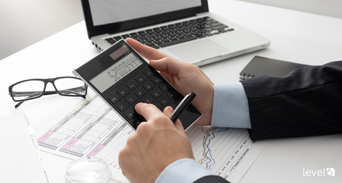 A Person Making a Calculation