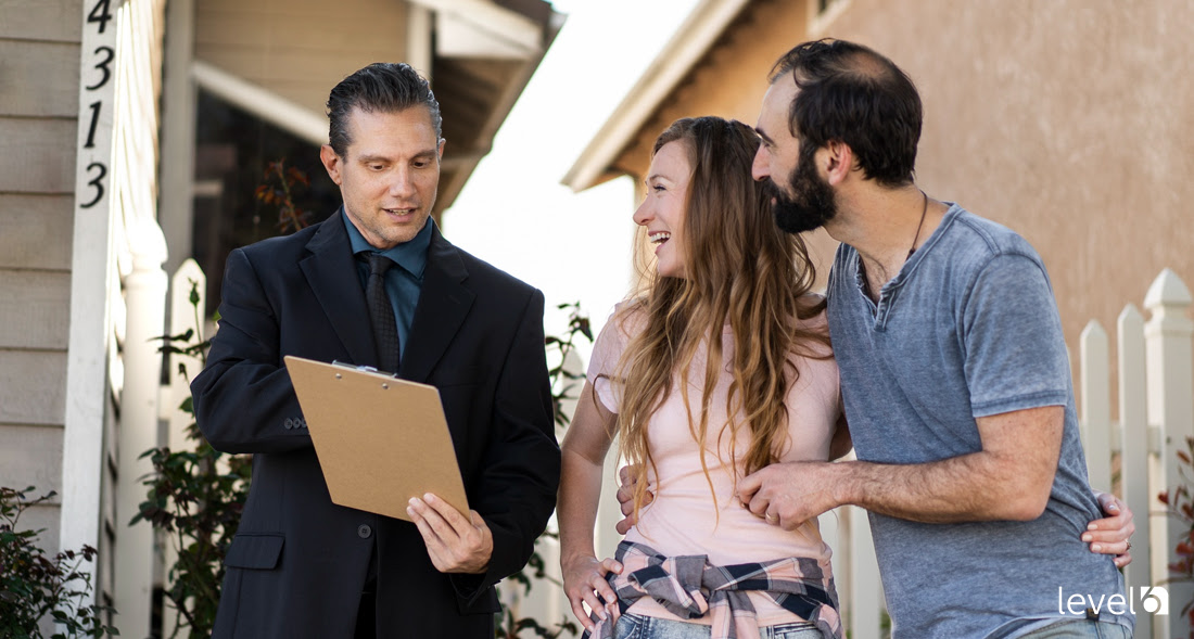 A Real Estate Agent With Clients