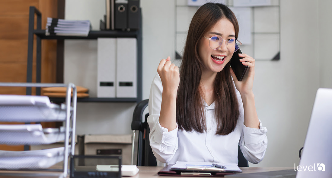 A Salesperson Closing a Sale