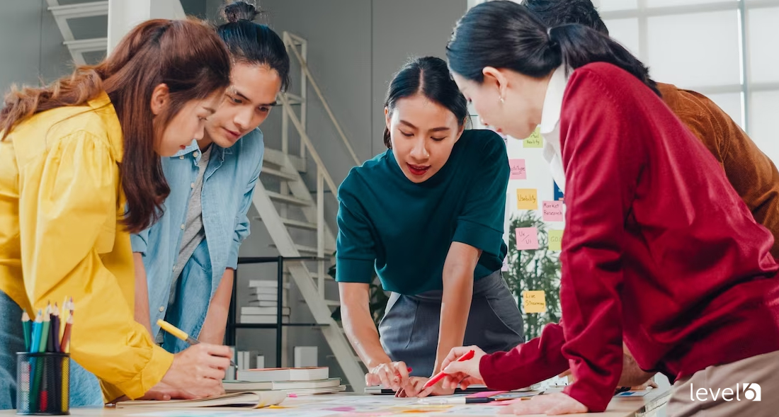 A Team Collaborating