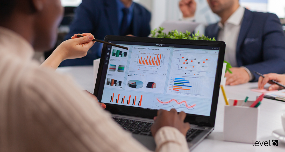 A Team Looking at Sales Data