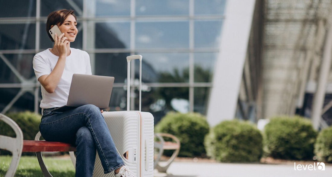 An Employee Traveling