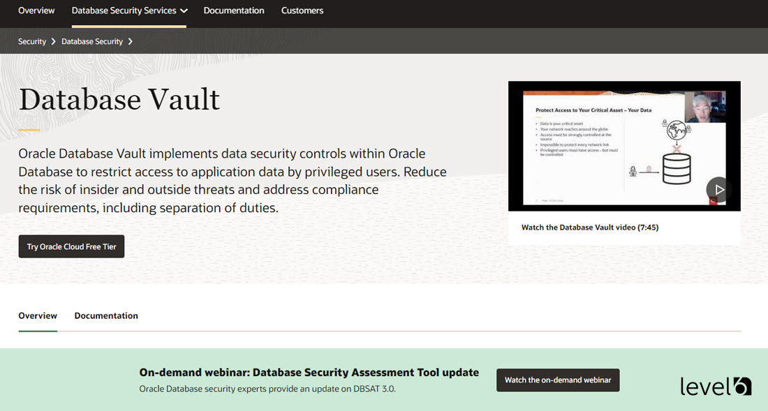 Oracle Database Vault