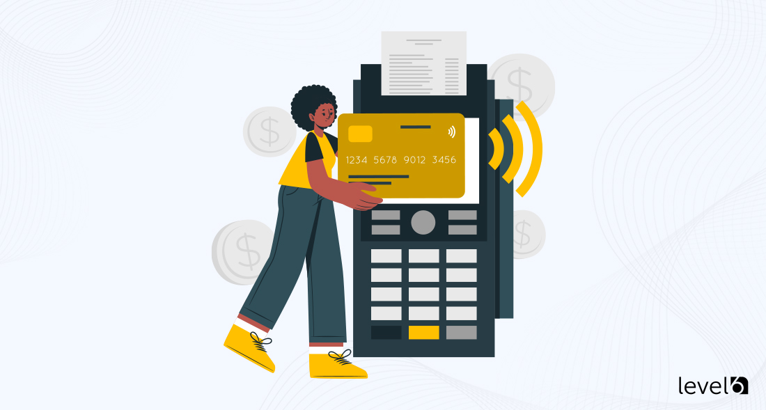 Person Using a Private Label Debit Card