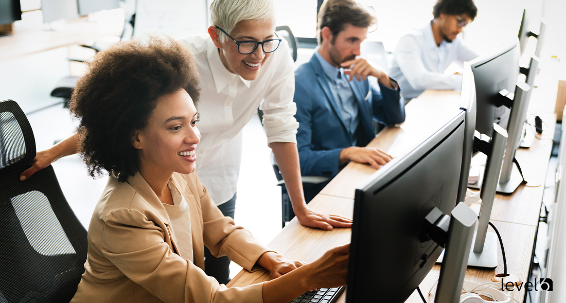 Team Members Using Social Media