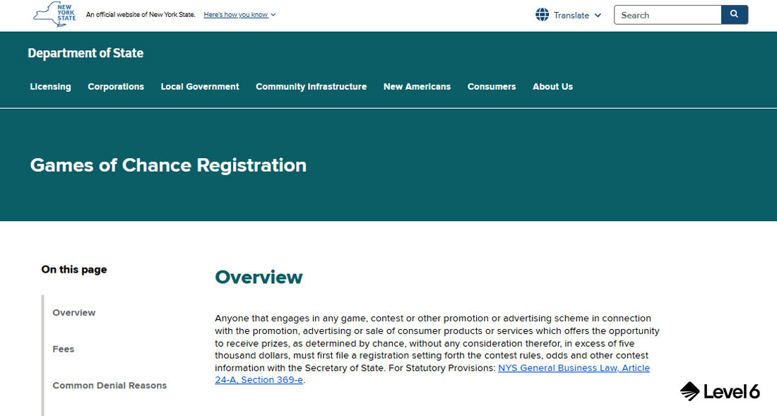 States Have Different Sweepstakes Rules