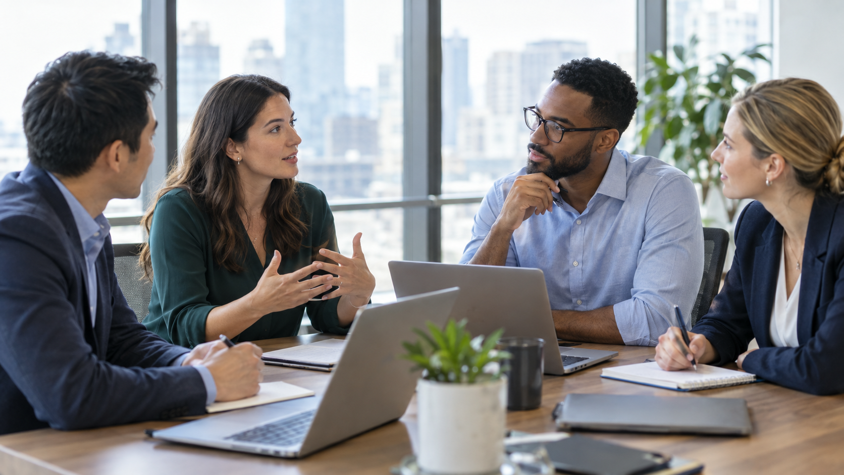 Sales and finance colleagues reviewing a compensation plan after a quota attainment distribution analysis